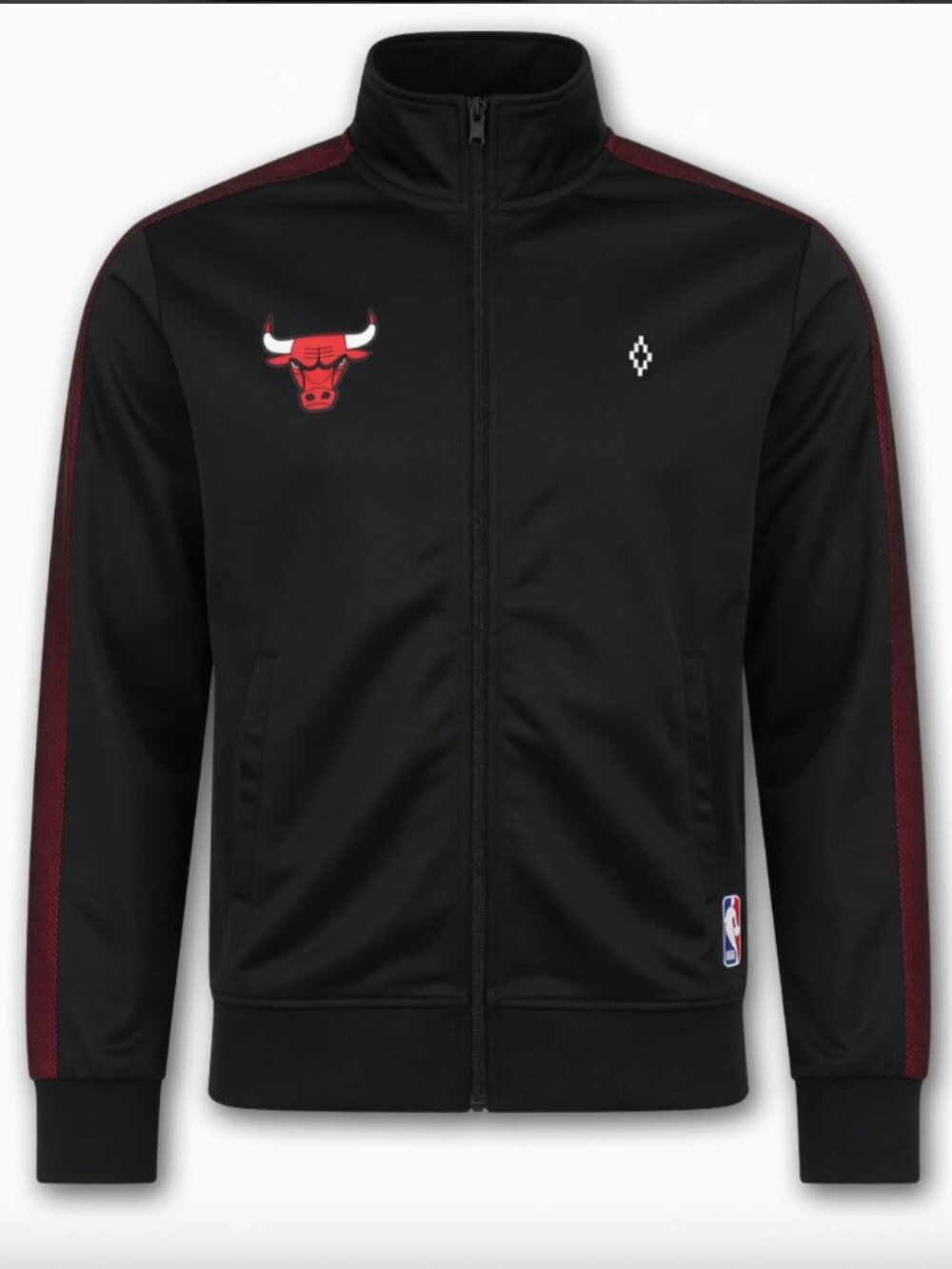 Marcelo Burton Black NBA Edition Chicago Bulls Zip-Up Jacket - Size Medium